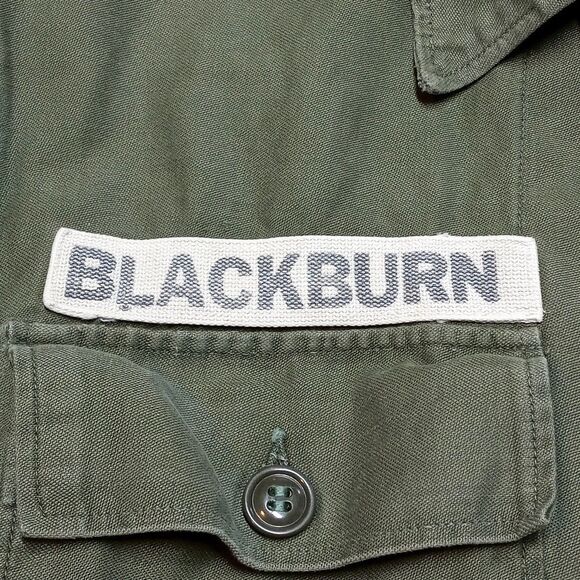 Vintage OG 107 US Army Shirt Jacket Size Small Vietnam War Era 60s Sateen Field - Picture 3 of 13